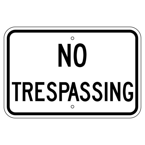 No Trespassing Sign Sign Covers 5361