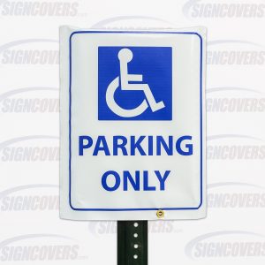 "Handicapped Parking Only" Parking Sign Slip Cover