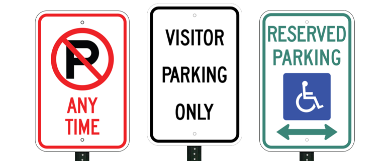 Aluminum Parking Signs