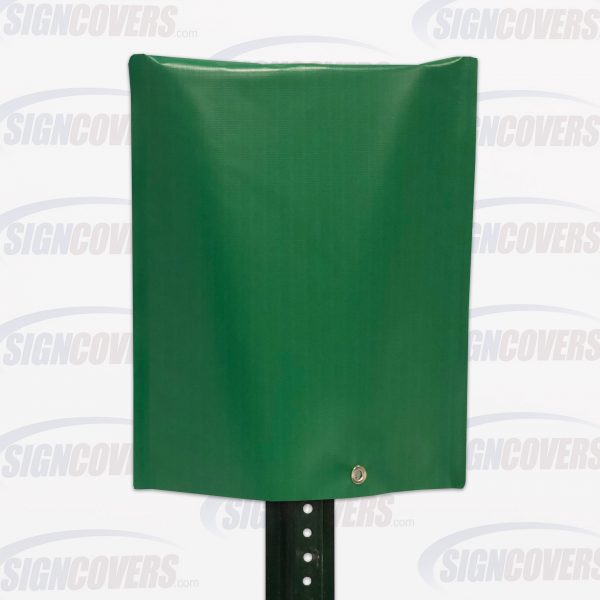 Blank Green Parking Sign Slip Cover