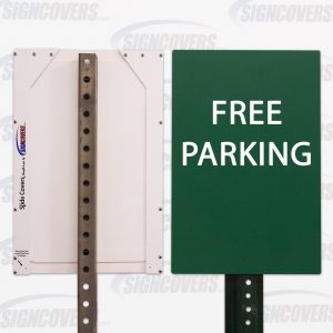 Green Free Parking Sign Slide Cover